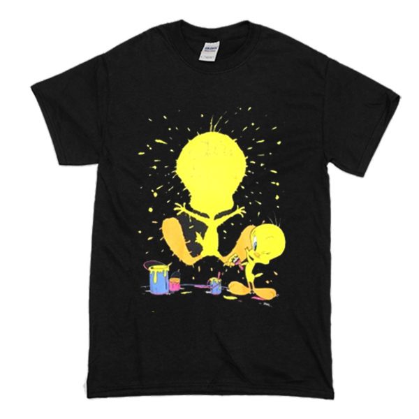 TWEETY Looney Tunes T Shirt Black (BSM)