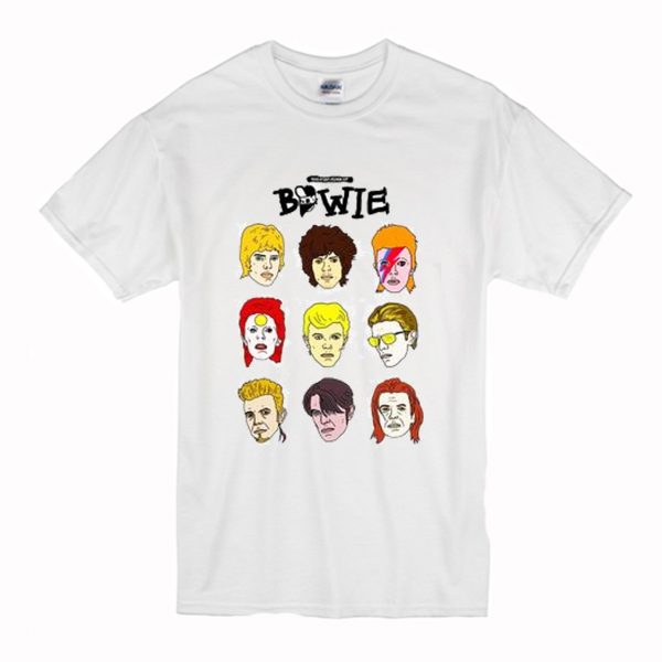 The Many Faces Of Bowie Explore Rad Bowie T Shirt (BSM)