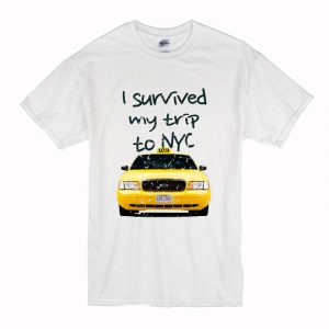 I Survived My Trip To NYC T Shirt White (BSM)