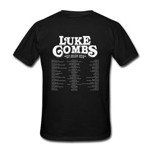 LUKE COMBS BEER NEVER BROKE MY HEART TOUR 2019 Logo Y66 T Shirt Back (BSM)