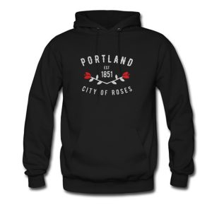 Portland Oregon City of Roses Pacific Northwest Pullover Hoodie (BSM)
