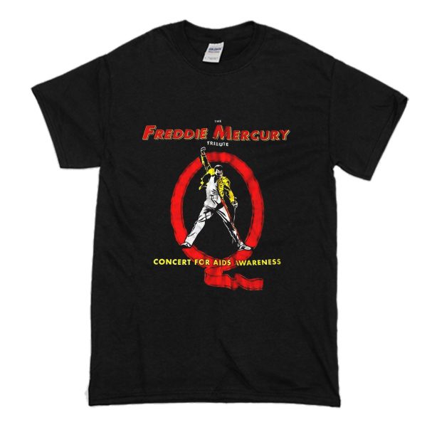 Freddie Mercury Tribute Concert Queen Bowie 1992 T Shirt (BSM)