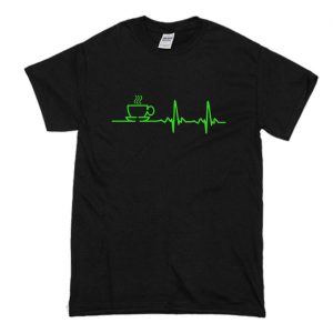 Morning Coffee Heartbeat T-Shirt (BSM)