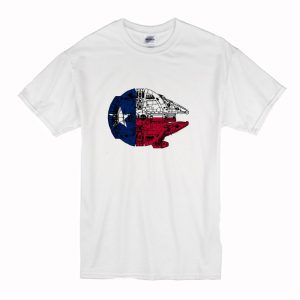 Texas Flag Millennium Falcon T-Shirt (BSM)