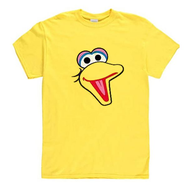 BIG BIRD FACE Sesame Street Yellow T Shirt (BSM)