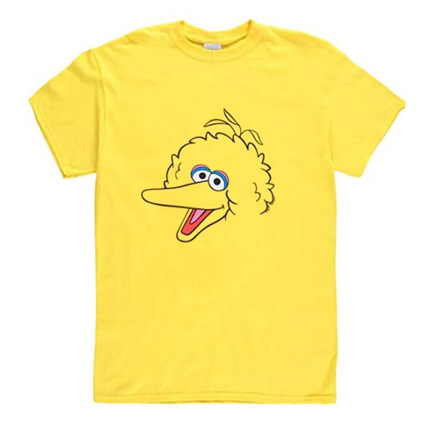 Big Bird Face with Hair Yellow T Shirt (BSM)