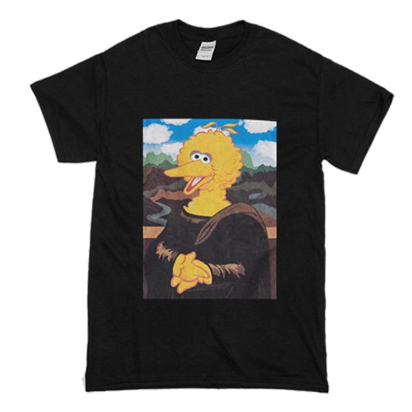 Big Bird Sesame Street Monalisa T-Shirt (BSM)