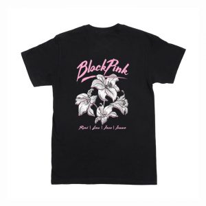 BlackPink Floral T-Shirt Back (BSM)