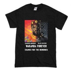 Chadwick Boseman Black Panther Wakanda Forever T Shirt (BSM)