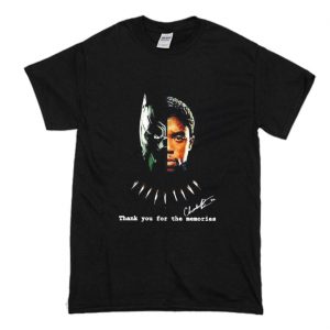 Chadwick Boseman black panther thank you for the memory T Shirt (BSM)