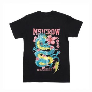 Msicrow Flower Dragon T-Shirt Back (BSM)