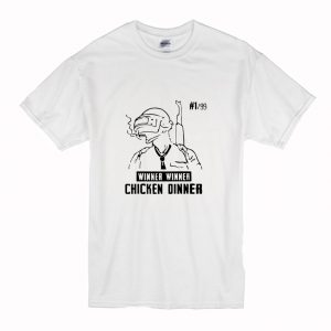 Winner Winner Chicken Dinner PUBG T-Shirt White (BSM)