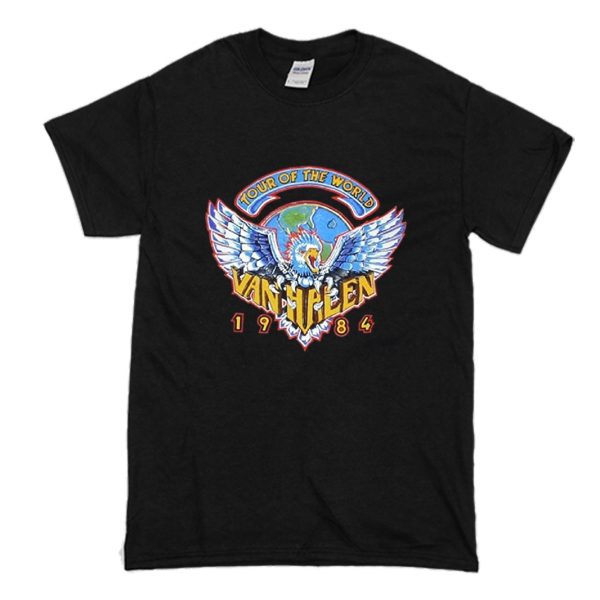 Van Halen Tour Of The World 1984 T Shirt Oztmu 