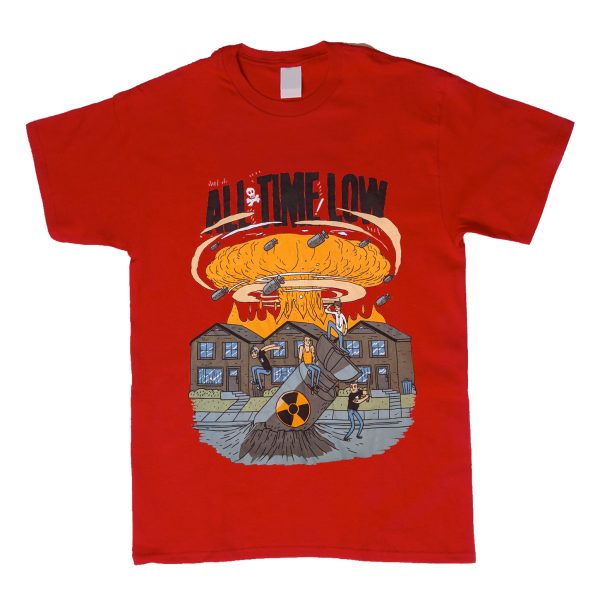 All Time Low Don't Panic T-Shirt Red (BSM)