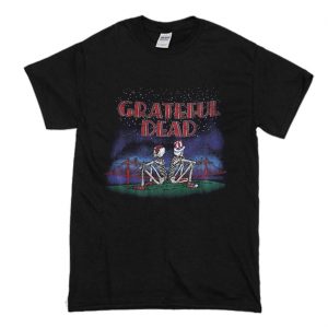 Grateful Dead Golden Gate San Francisco Skeleton T-Shirt (BSM)