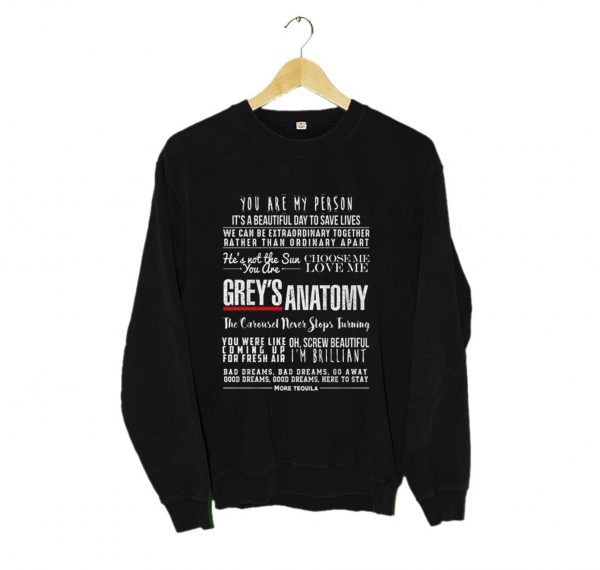 Greys Anatomy Quotes Unisex Heavy Blend Crewneck Sweatshirt (BSM)