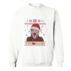 Home Malone Funny Post Malone Ugly Christmas Sweatshirt (BSM)