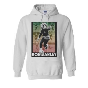 Bob Marley Playing Football Soccer Hoodie (BSM)