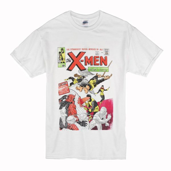 X Men Superheroes Vintage Comic Cover Marvel T Shirt (BSM)