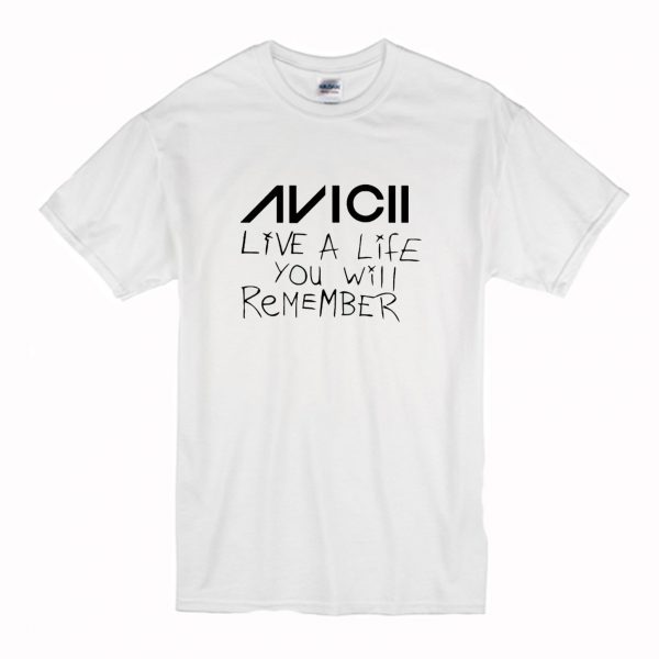 Avicii Live A Life You Will Remember T Shirt (BSM)