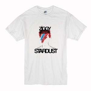 Ziggy Stardust David Bowie T-Shirt White (BSM)