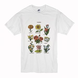 Marigold Sunflower Tulip Flowers T-Shirt (BSM)
