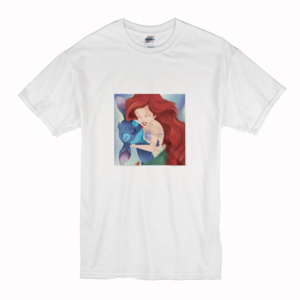 Ariel and Stitch Hugging T-Shirt (BSM)