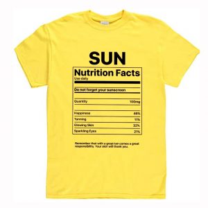 Sun Nutrition Facts T-Shirt (BSM)