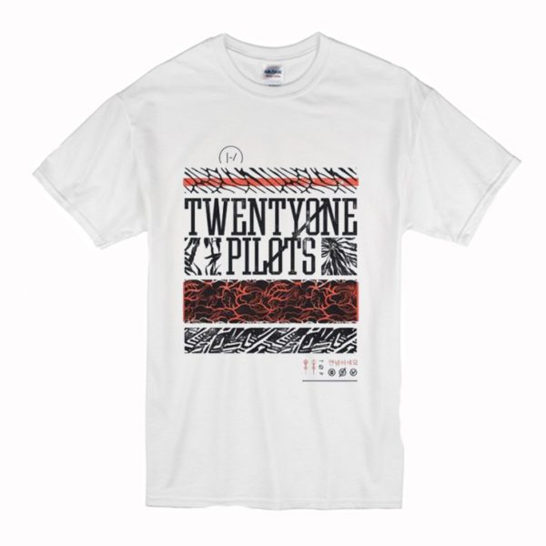 Twenty One Pilots Athletic Stack T Shirt (BSM)