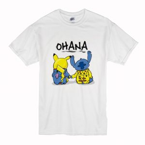 Ohana Pikachu and Stitch T-Shirt (BSM)