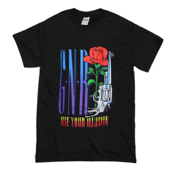 Vintage 1993 Guns N Roses Use Your Illusion Tour T-Shirt (BSM)