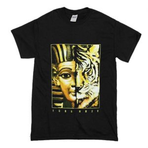 Yung Khalifa King Tut Egyptian Pharaoh Tiger Black T-Shirt (BSM)