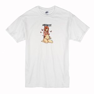 Anxiety Anime Girl Funny T Shirt (BSM)