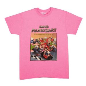 Mario Kart Japanese Pink T-Shirt (BSM)
