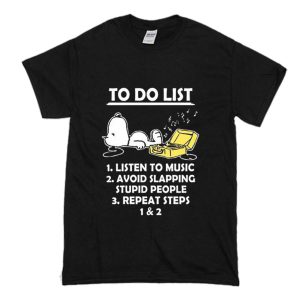 To Do List Snoopy T-Shirt (BSM)