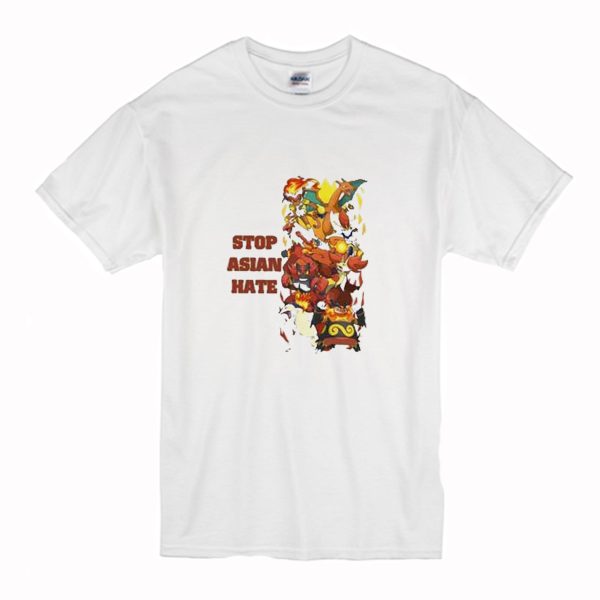 Pokemon Characters Stop Asian Hate T Shirt (BSM)