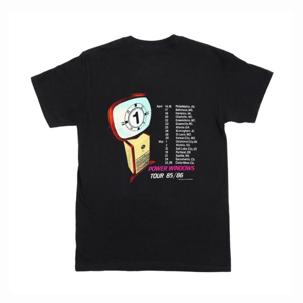 Details about Vintage 1985 Rush Power Windows Tour T Shirt (BSM) Back