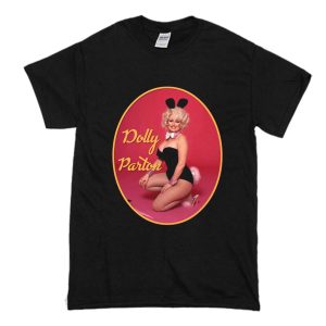Dolly Parton Playboy Bunny Foto Poster T shirt (BSM)