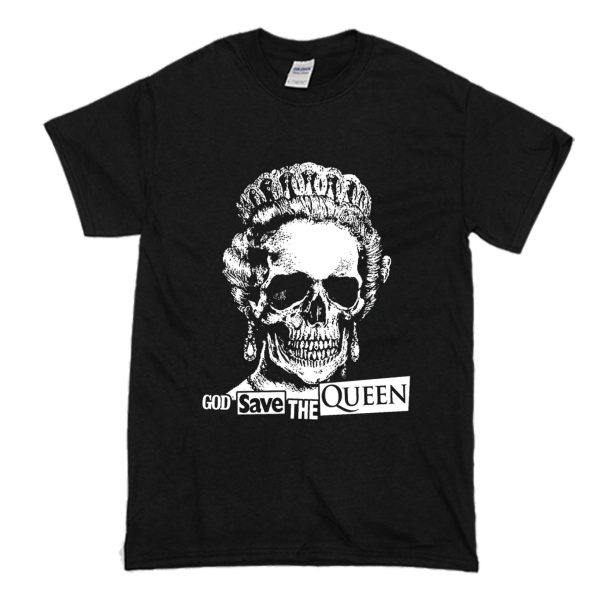 God Save The Queen – Sex Pistols Skull T Shirt (BSM)