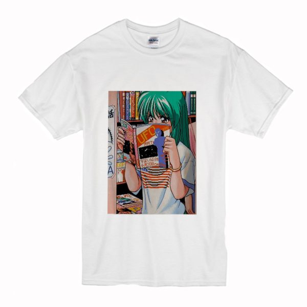 Anime Girl Aesthetic Waifu Kawaii Vaporwave Game Art T Shirt (BSM)