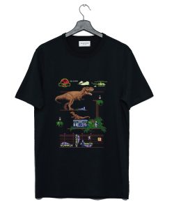 Jurassic Park 8-Bit Classic Dino T-Shirt AI